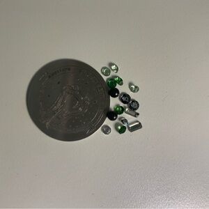 Harry Potter Slytherin Origami Owl Background with Green, Black & Clear Gems